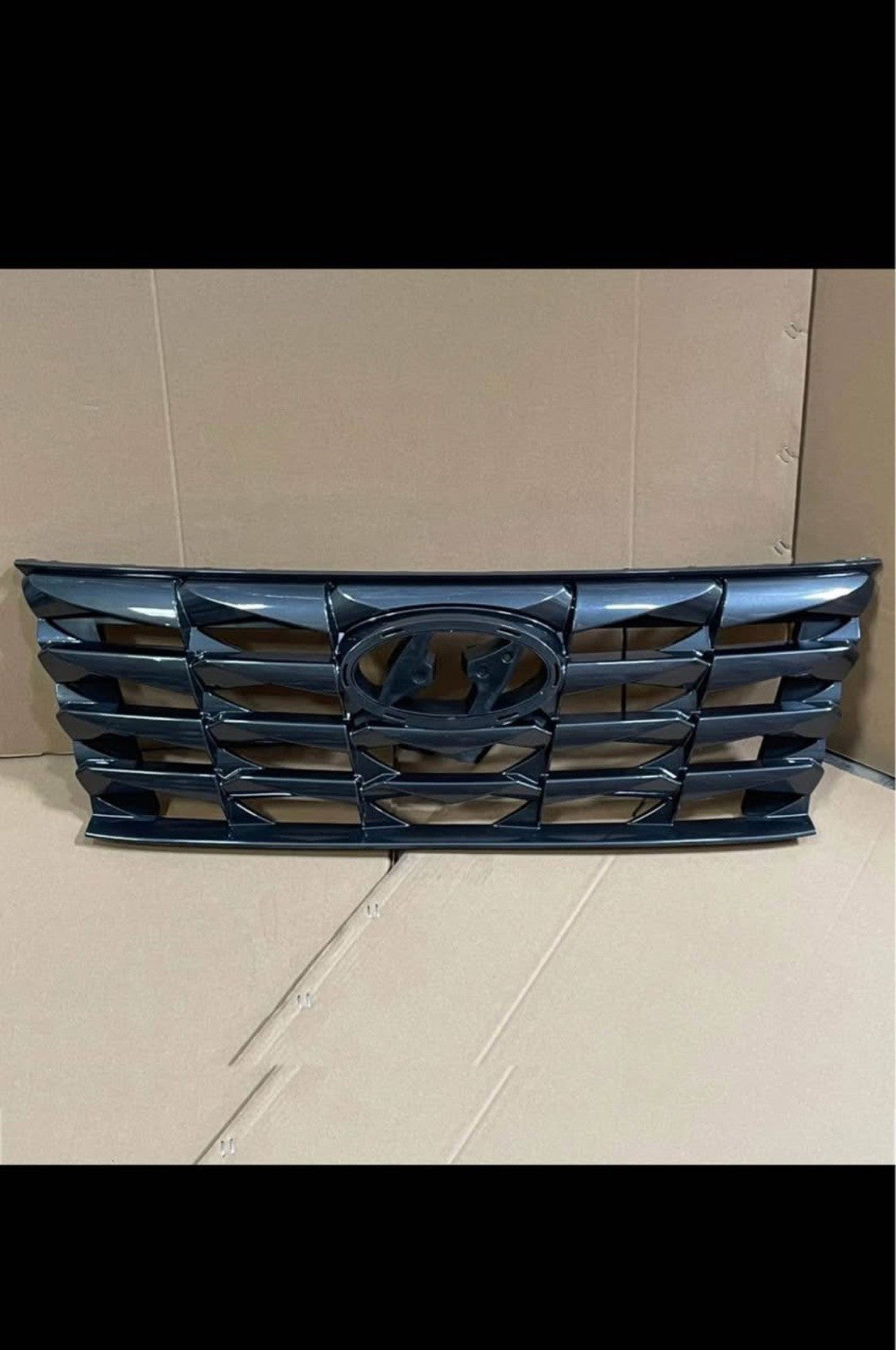 Front Upper Radiator Grille Black For 2022 2023 2024 Hyundai Tucson Grill