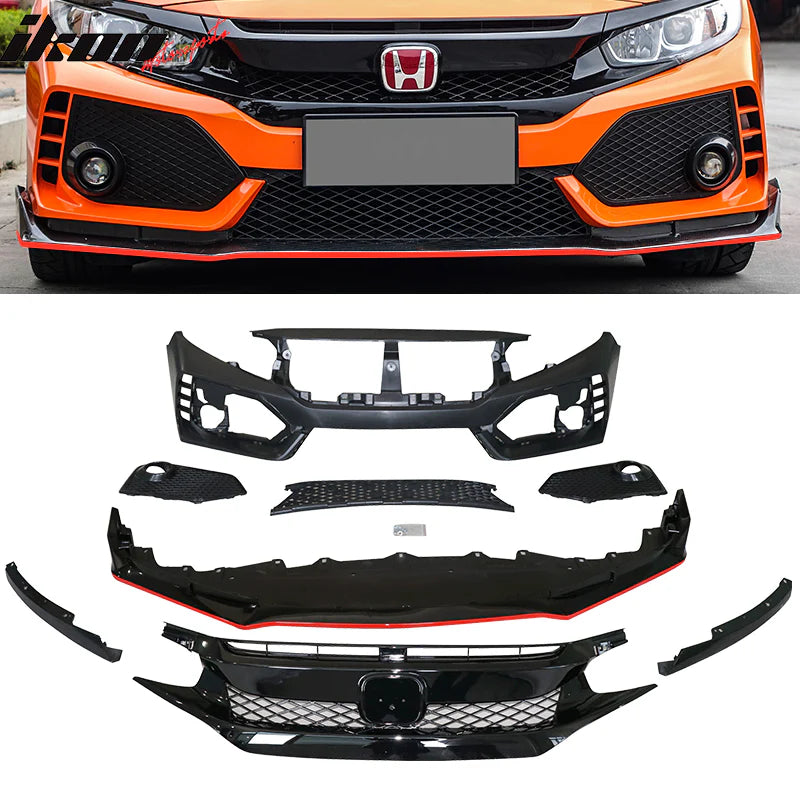 Honda Civic Hatchback 2016-2021 Front Bumper Kit