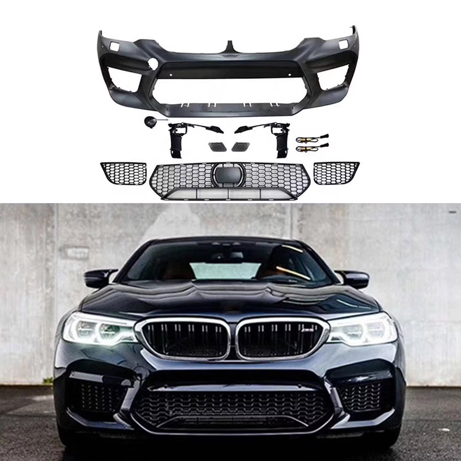 BMW 5 Series G30 M5 Style 2018-2020 Front Bumper Kit