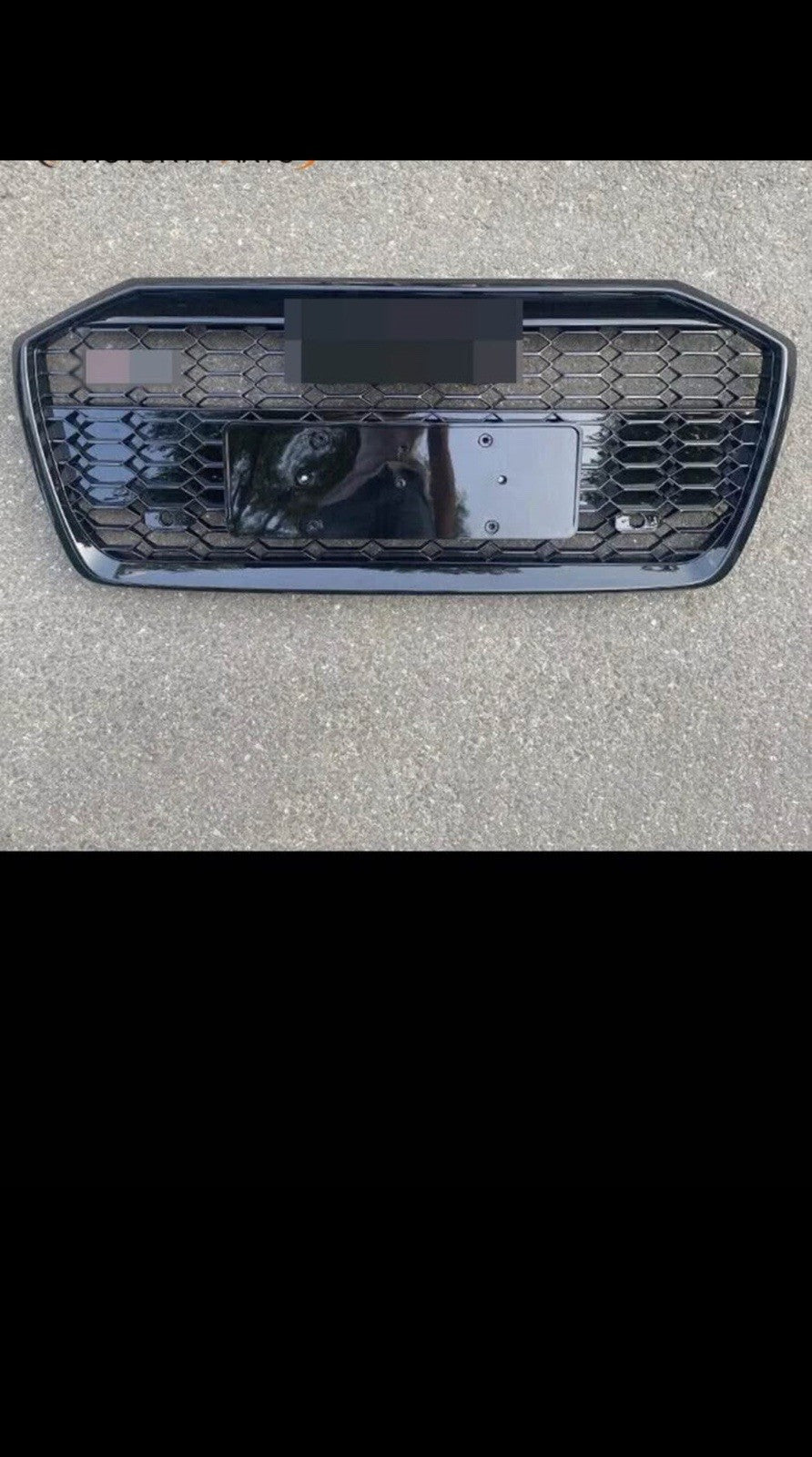 RS6 Style Front Bumper GrilleHoneycomb Mesh For Audi A6 S6 C82019-2024