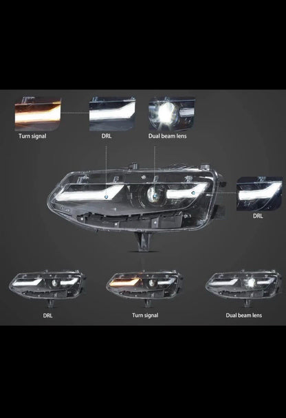 LED Headlights For 2019-2024Chevrolet Camaro LT LS ProjectorAssembly LH& RH