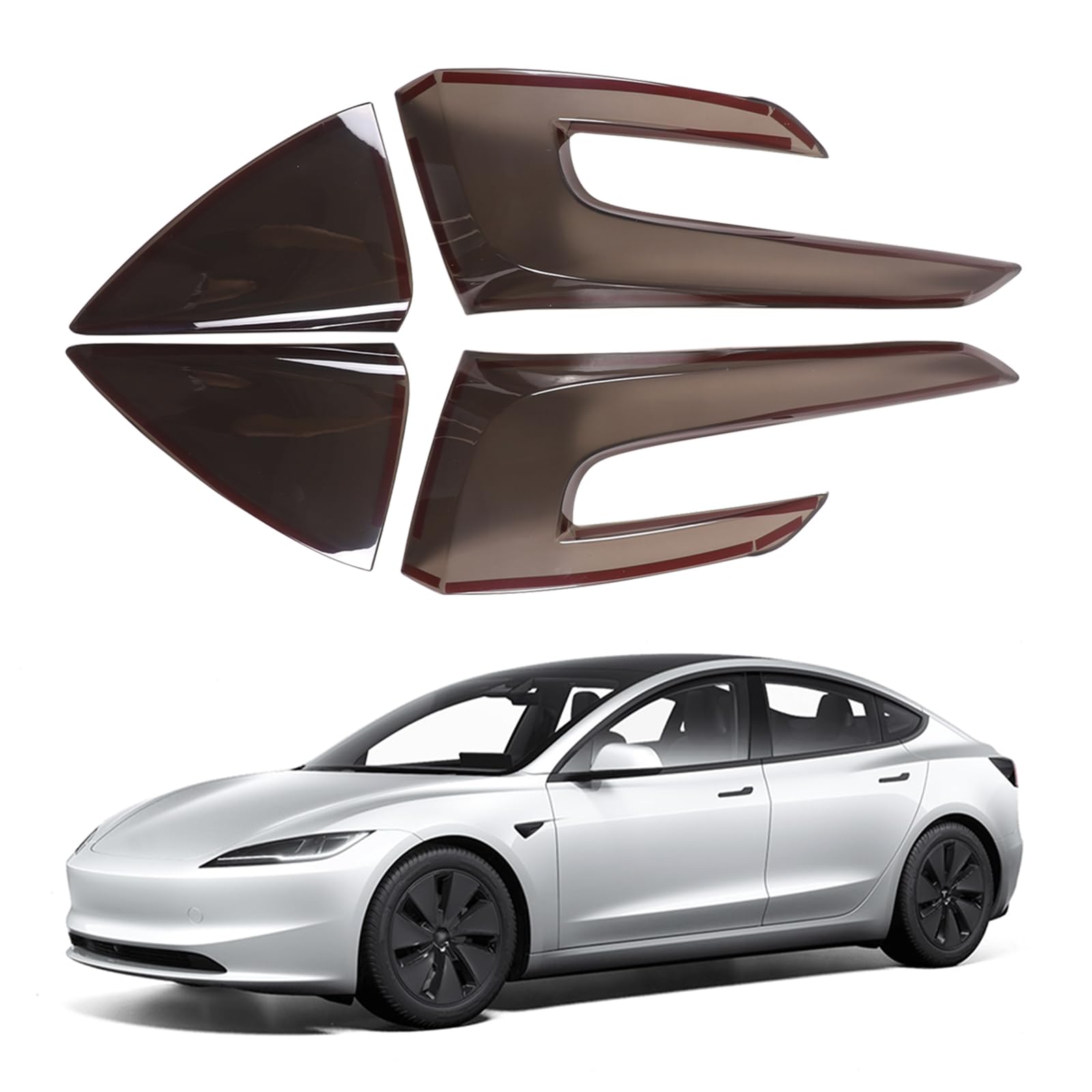 Tesla Model 3 2024–2026 Left Rear Tail Light Cover Trim