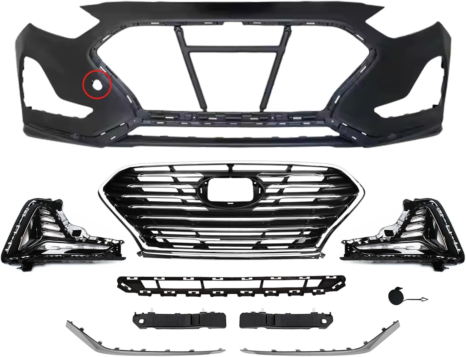 Ford Fusion 2019–2020 Front Bumper Complete Assembly