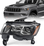 Jeep Grand Cherokee 2017-2020 Left Driver Side Halogen Headlight Assembly OEM 68266647AD