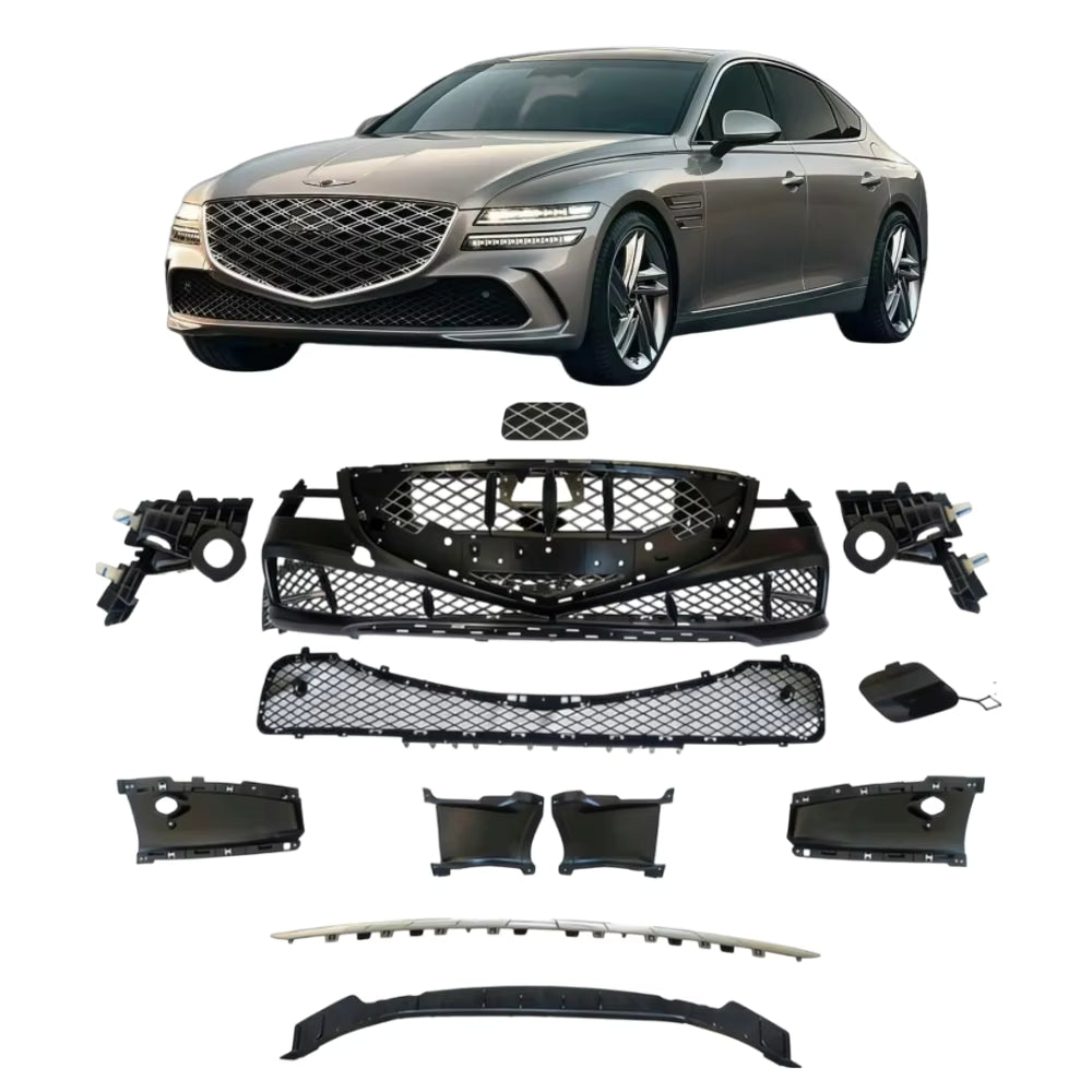 Genesis G80 2021–2024 Front Bumper Complete Assembly