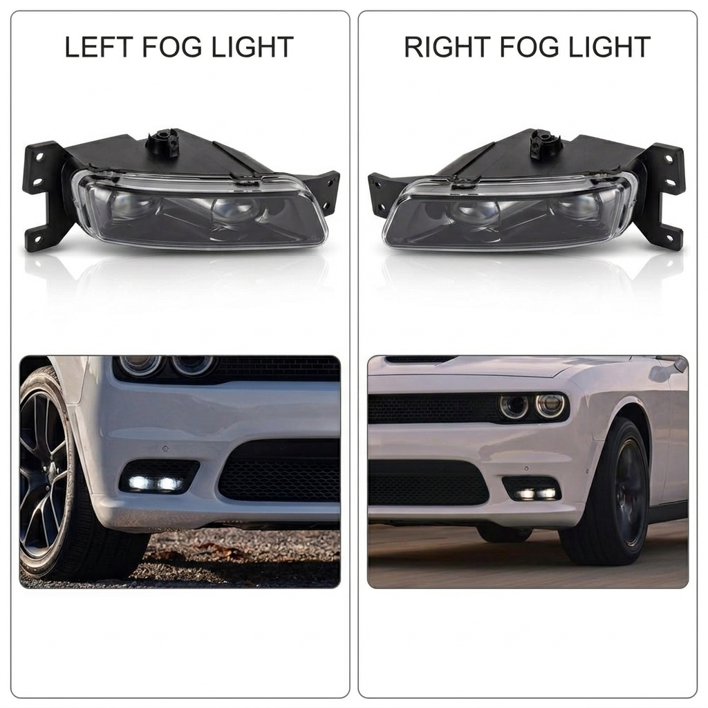 Dodge Durango Front Fog Light Assembly LH Driver Side LED (2017–2023)