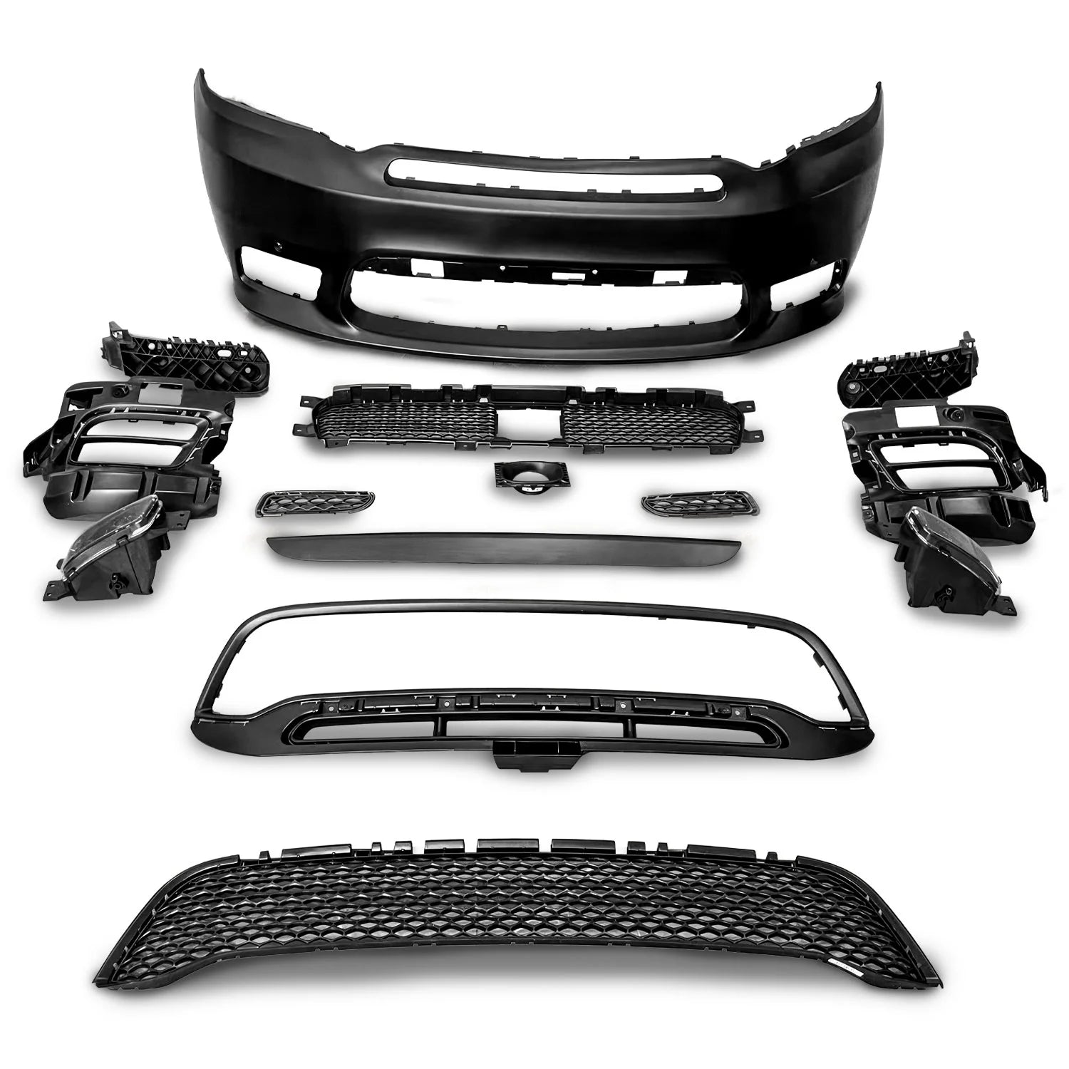DODGE DURANGO 2016-2019 SRT Style Front Bumper Kit With Fog Light Openings & Brackets