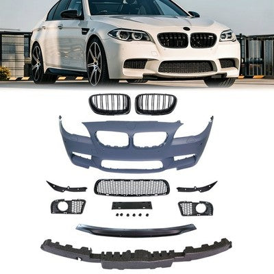 BMW 5 Series F10 F18 M5 Style 2011-2016 Front Bumper Kit With Fog Lights