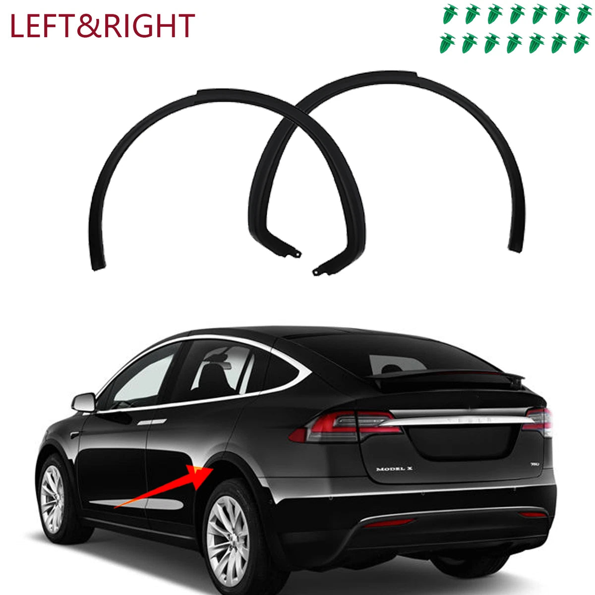 Tesla Model X 2021–2025 Front Wheel Fairing Right Passenger Side OEM 1608091-00-D