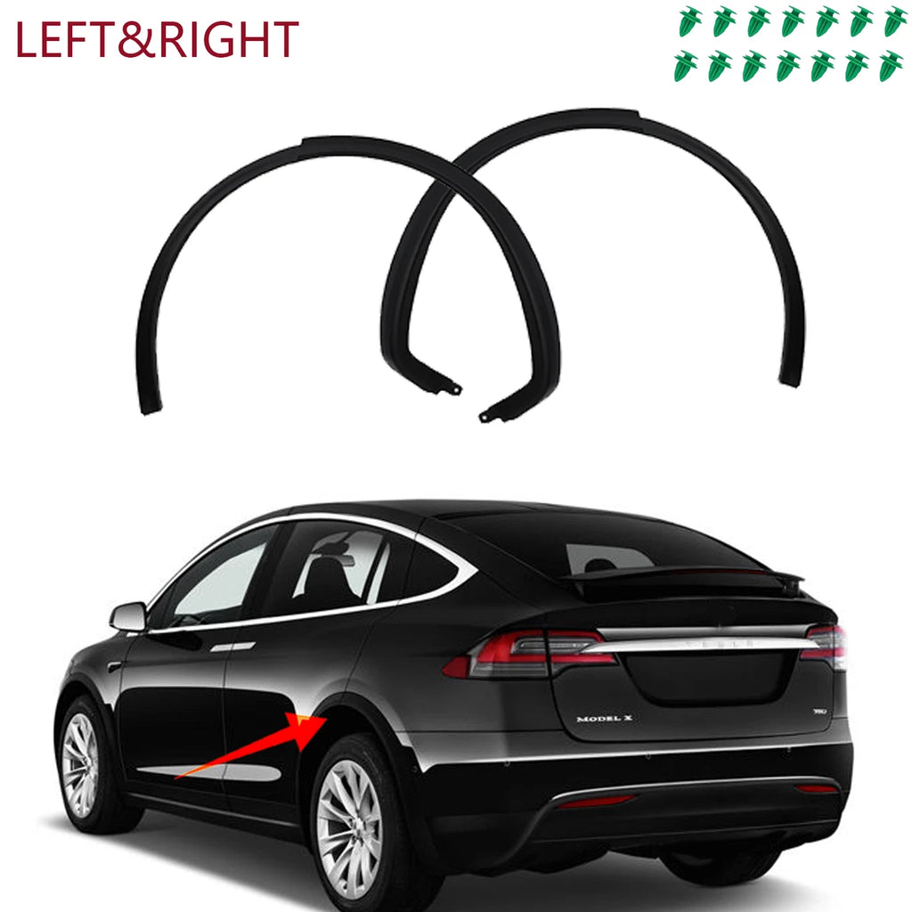 Tesla Model X 2021–2025 Front Wheel Fairing Left Driver Side OEM 1608090-00-D