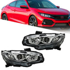 Honda Civic Front Headlight Assembly LH Driver Side LED / Halogen (2020)